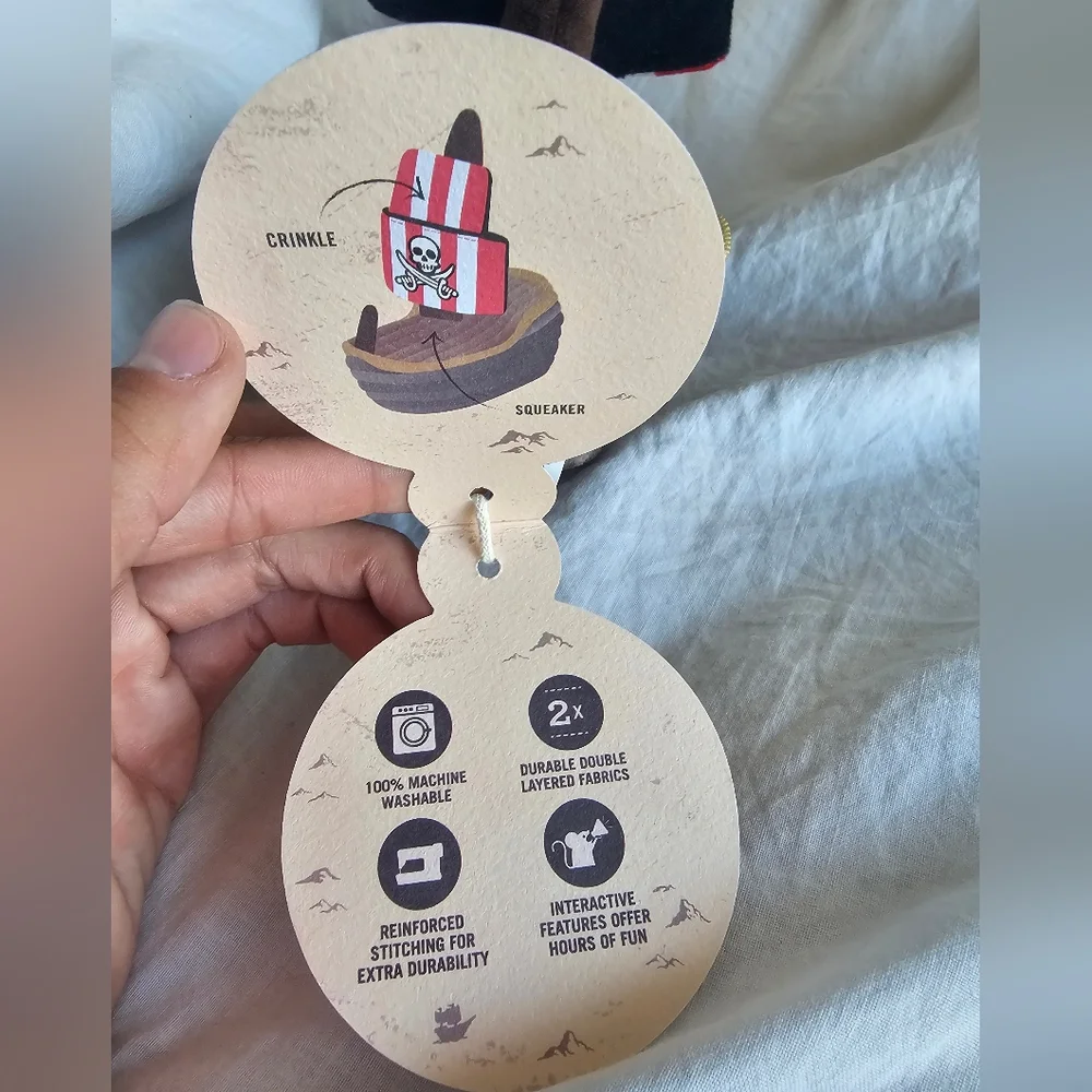 P.L.A.Y Pirate Ship Dog Squeaker Toy Nwt - Picture 4 of 4